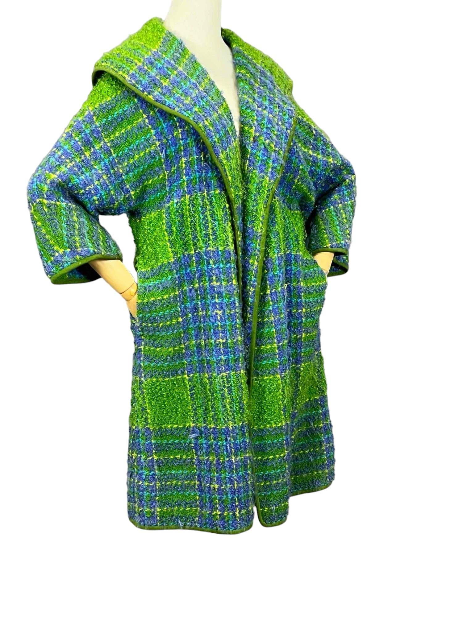 1960's Sills & Co. Bonnie Cashin Plaid Wool Coat (1 of 14)
