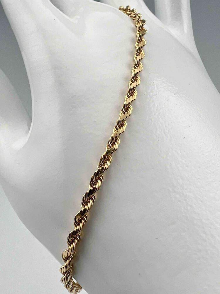 14K Yellow Gold Twist Chain Bracelet (1 of 5)