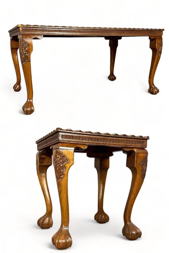 Anglo Indian Carved Mahogany Coffee & Side Tables (1 of 20)