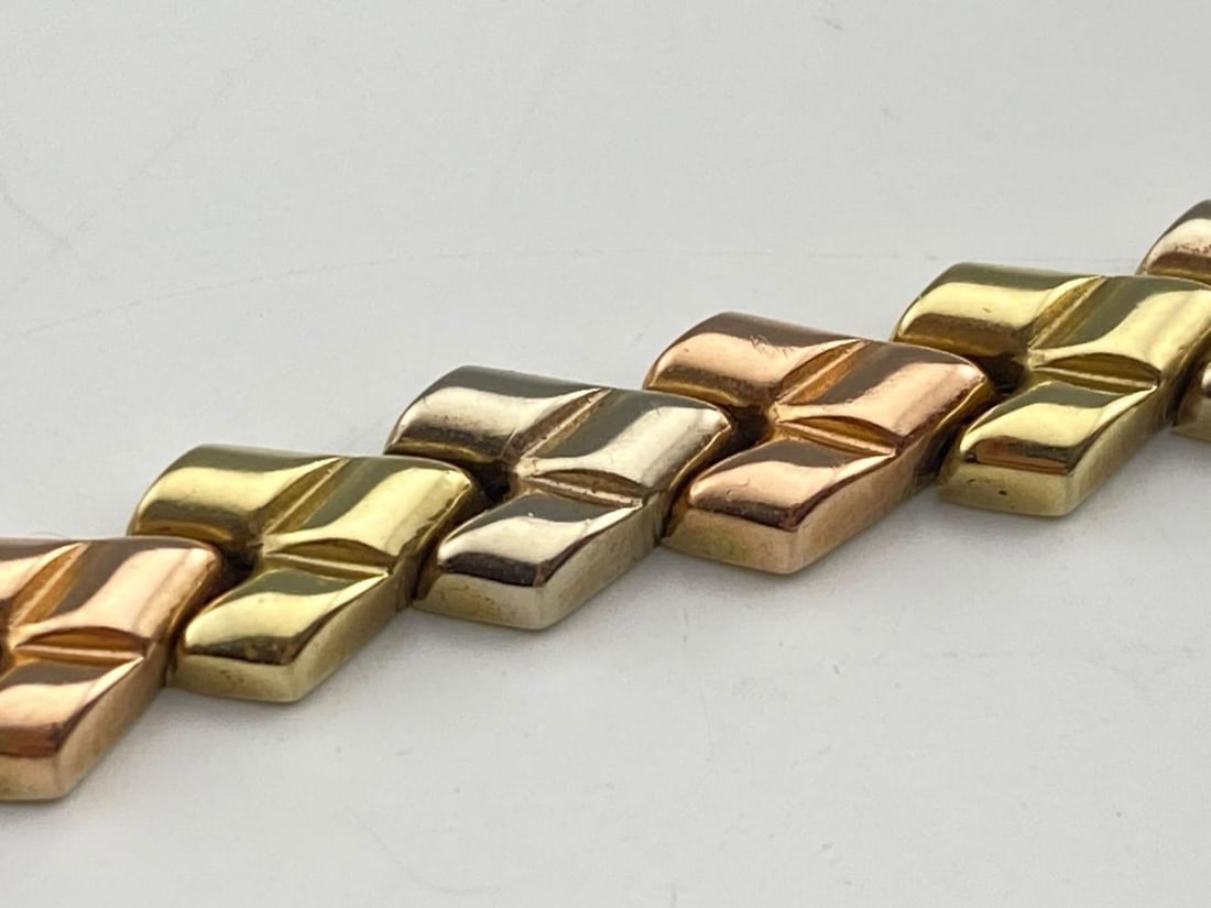 14k Tri-Colored Gold Bracelet (1 of 6)