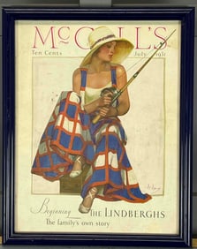 Framed McCalls Magazine, Lindberg Story Cover