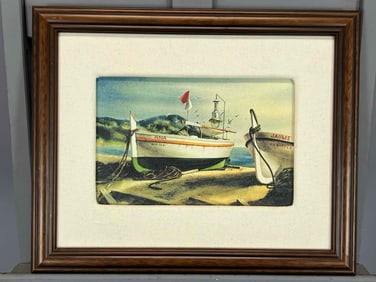 Nautical Print, Costa Brava. Spain, Edwin Haas