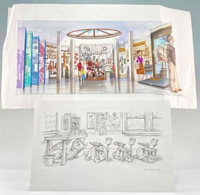 Alex Laurent, Museum Exhibit Design, Illustration on Paper