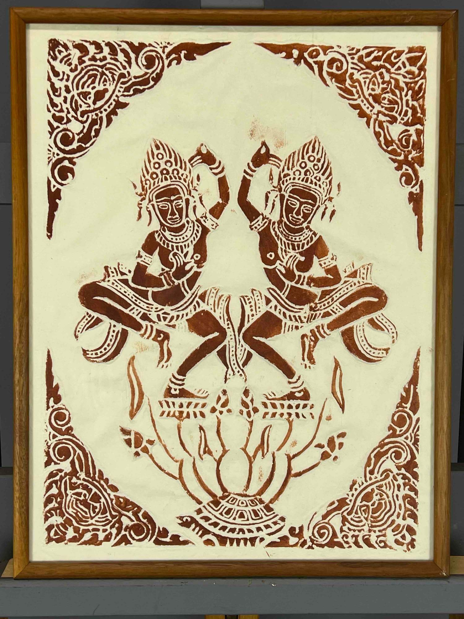 Cambodian Temple Rubbing (1 of 7)