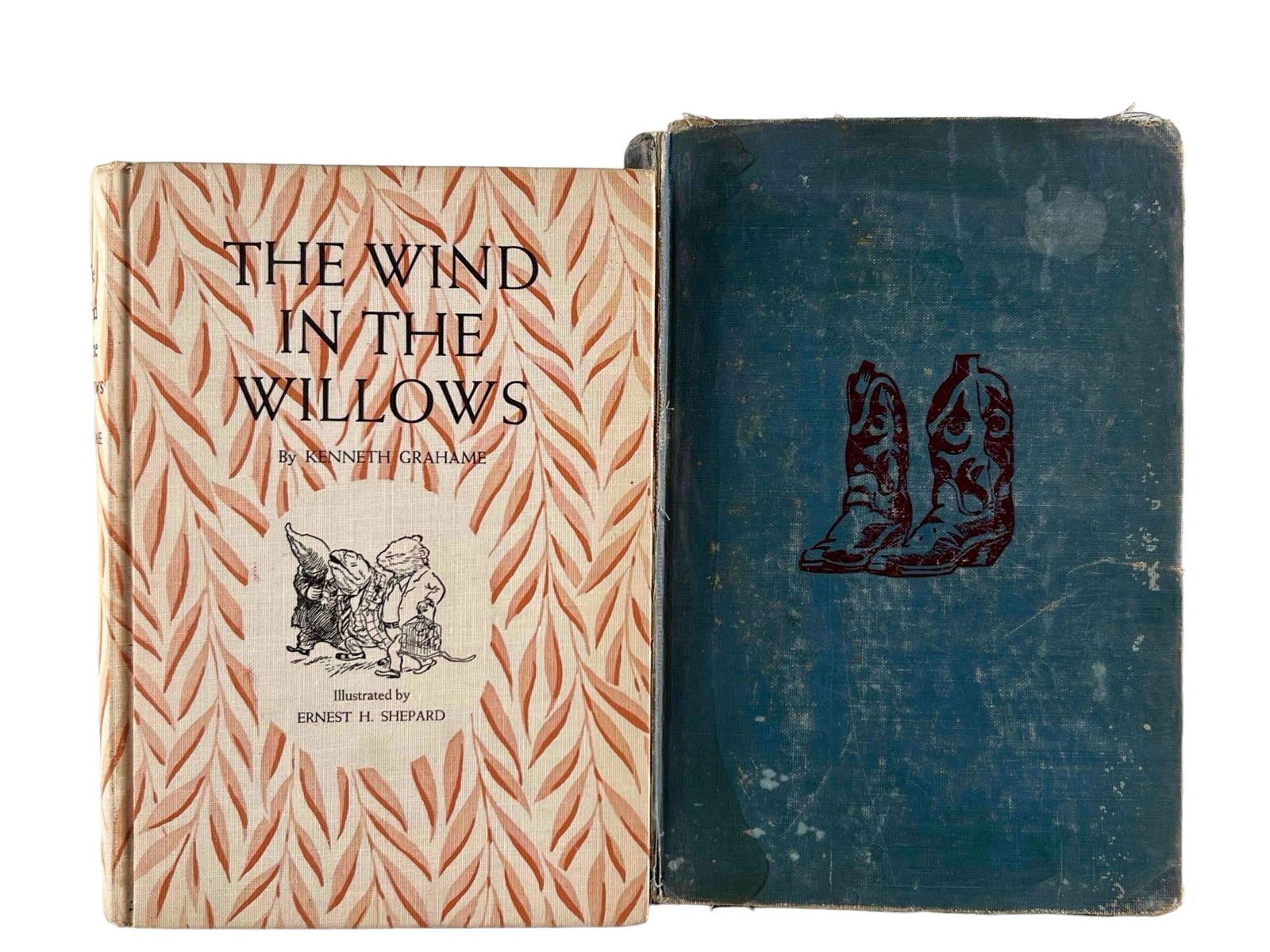 Two  Vintage Children's Books, "The Wind In The Willows" & "Cowboy Boots." (1 of 8)