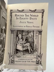 Jules Verne, Round the World in Eighty Days, Collins Clear Type Press, Leather Binding
