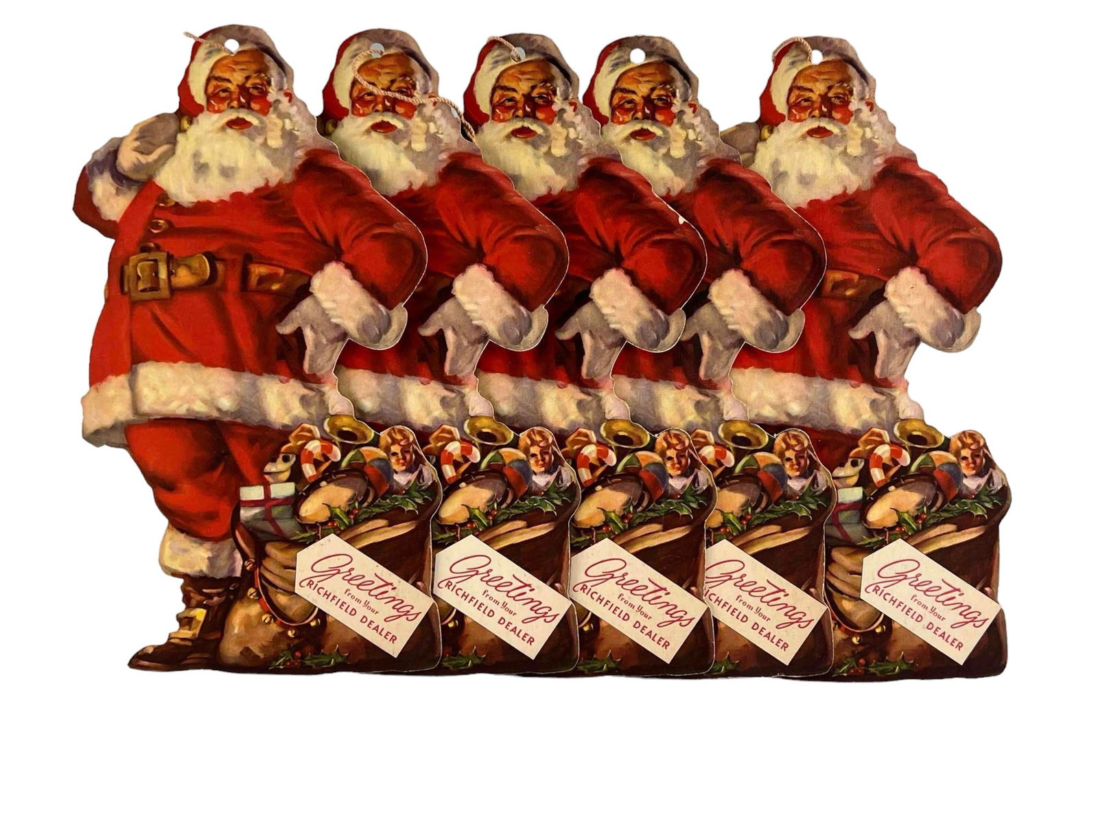 Ca. 1950's Santa Claus Advertising Cut Outs (1 of 4)