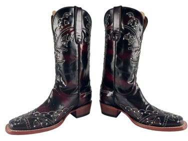 Ferrini Italian Leather Western Boots, New With Tags, Ladies Size 7 1/2