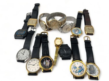 Group Of 15 Vintage Wristwatches, Including Bucherer