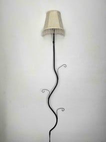Vine Shaped Wall Lamp With Beaded Shade