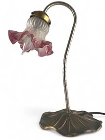 Art Nouveau Style Brass Table Lamp