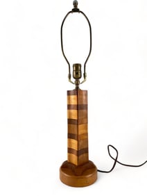 Mid Century Wood Table Lamp