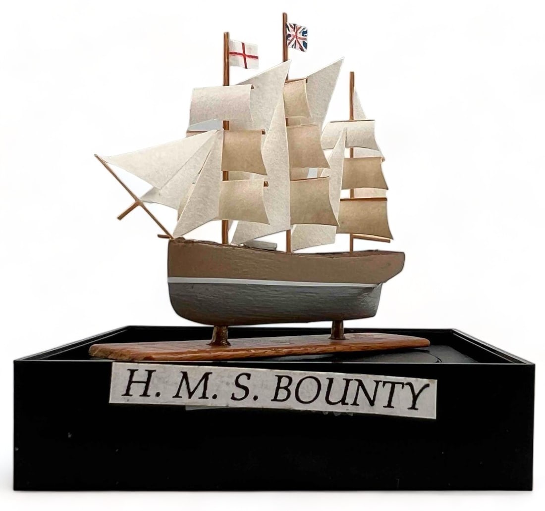 Miniature Ship Model, H.M.S. Bounty (1 of 9)