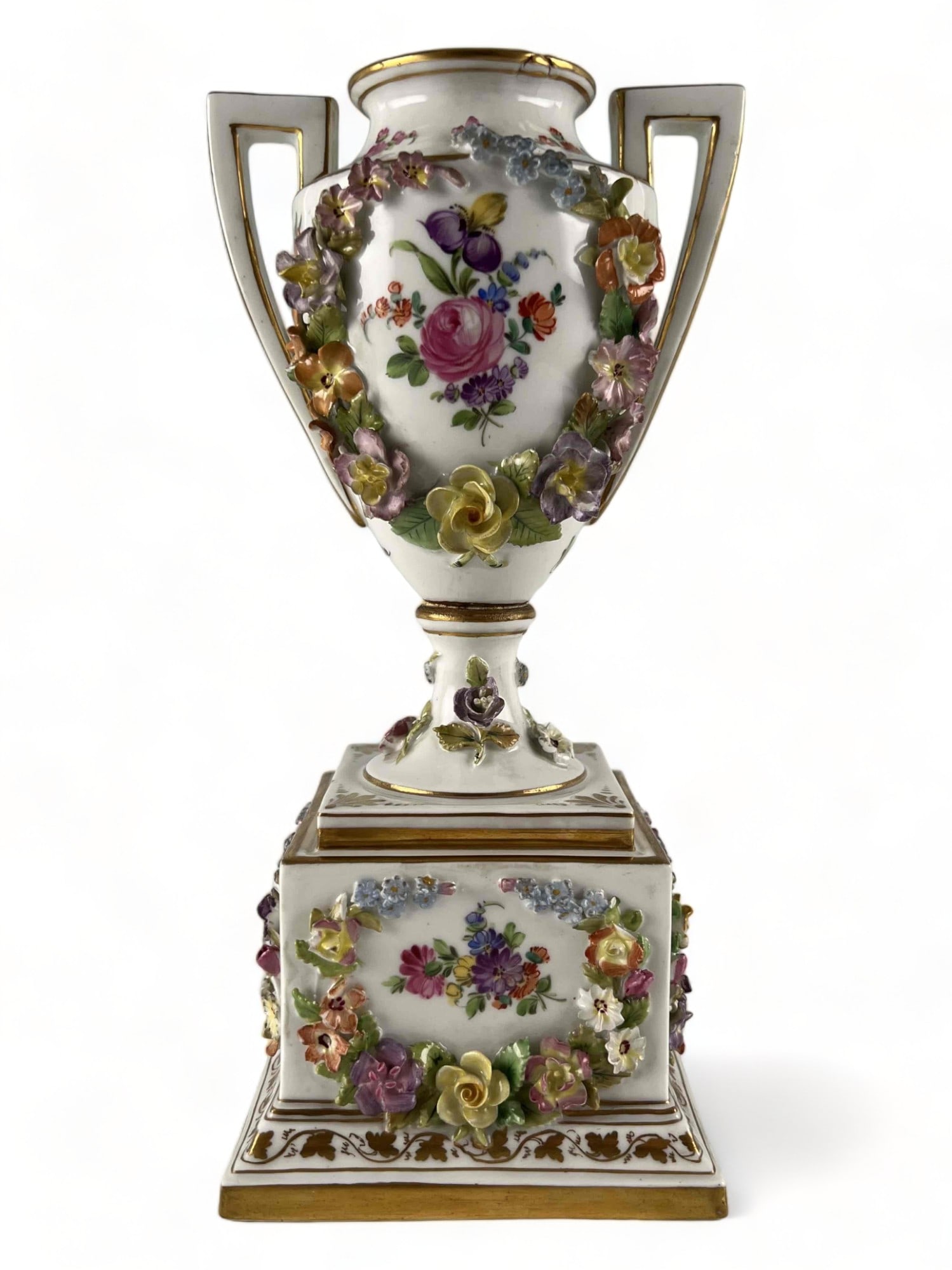 19th Century Dresden Carl Thieme Hand Painted Porcelain Urn (1 of 18)