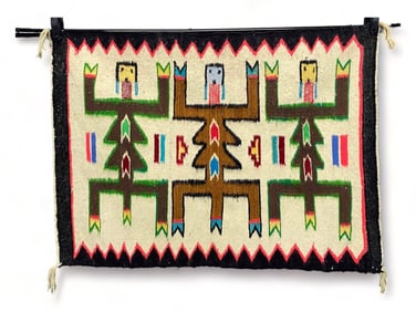 Navajo Wool Yei Rug
