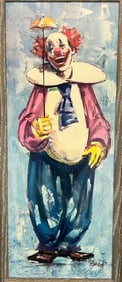 Mid Century Clown Print