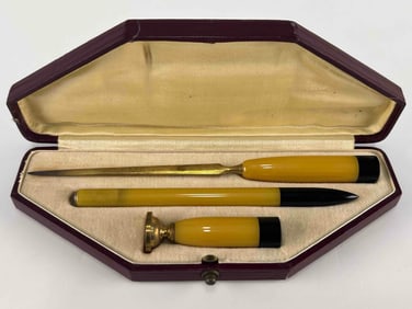 Celluloid Pen Set With Case