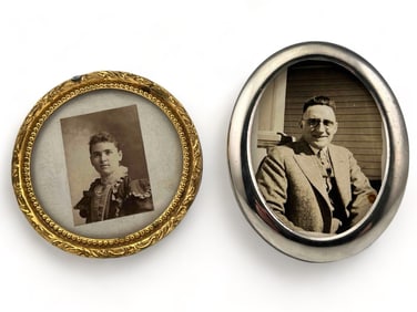 Two Older Miniature Picture Frames