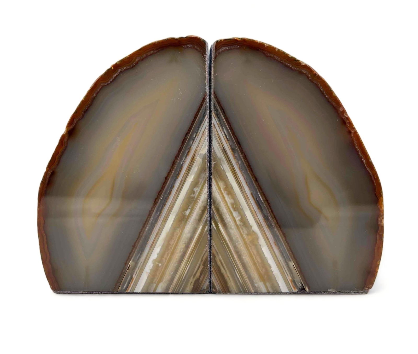 Pair Of Polished Geode Bookends (1 of 9)