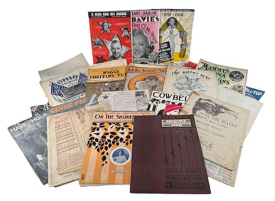 Large Collection Of Vintage Sheet Music