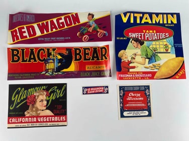 Vintage Fruit & Vegetable Labels