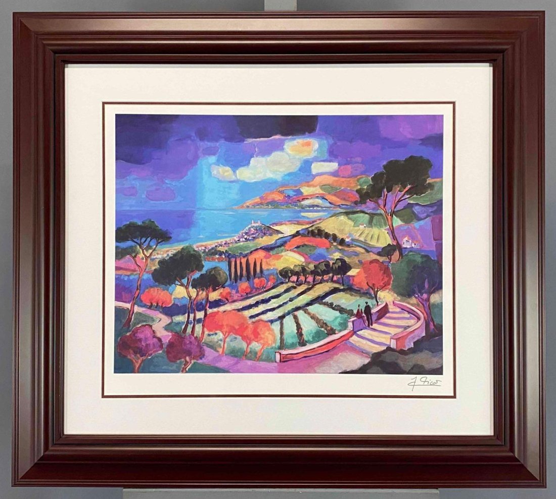 After Jean Claude Picot, Octobre Sur La Baie De Cannes, Lithograph (1 of 9)