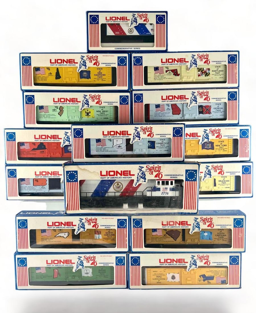 Lionel Spirit Of '76 1970's Commemorative Toy Train Set, 15 Pieces (1 of 15)