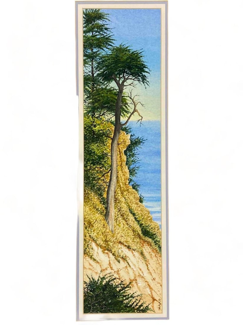 Edwin Haas, The Lone Cyprus, Watercolor On Paper (1 of 12)