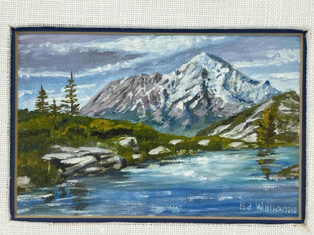 Edward Williams (California, 20th C.), Plein Air Mountain Landscape,Oil On Canvas (1 of 10)