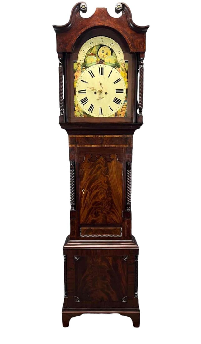 George III English Mahogany Longcase Clock (1 of 20)