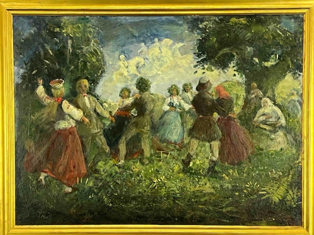 Karlis Silins, European Festival Folk Dance, Oil On Canvas (1 of 14)