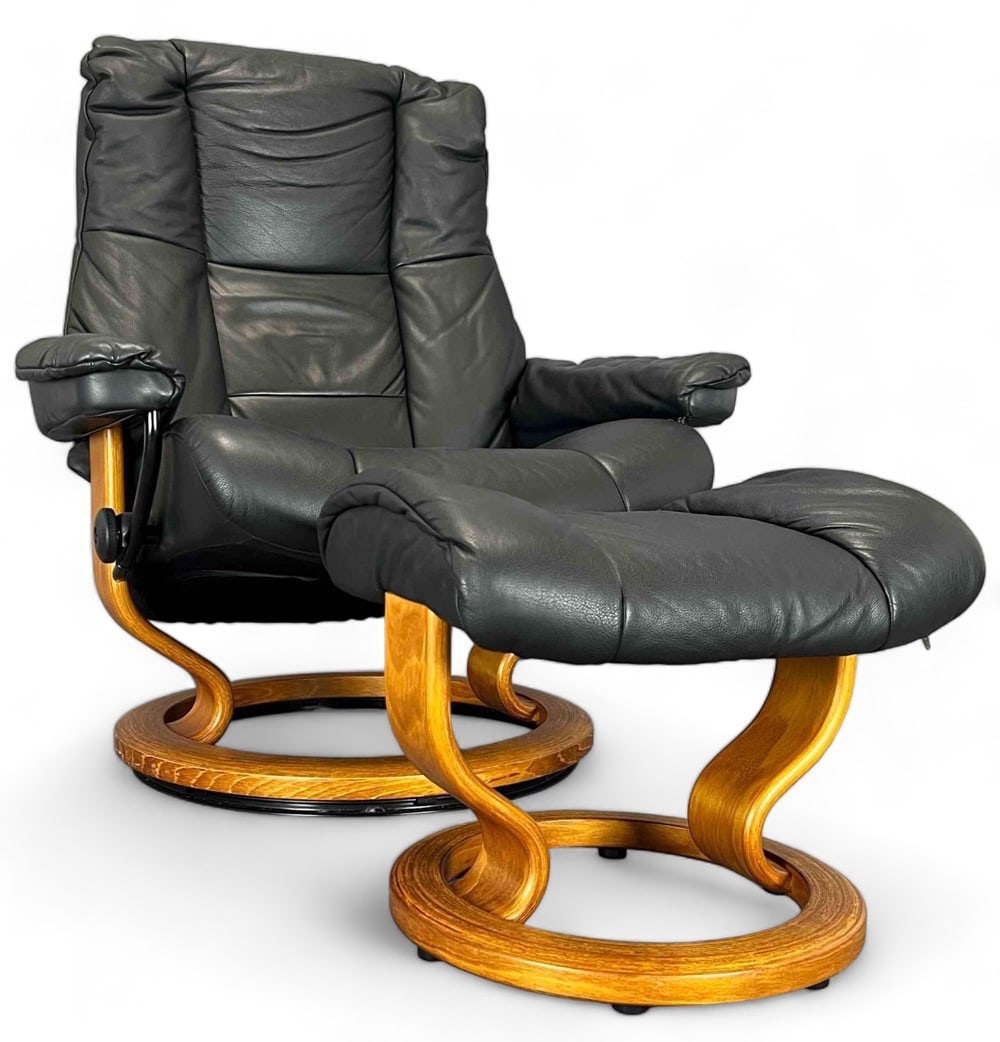 Leather Ekornes Stressless Norwegian Lounge Chair (1 of 18)