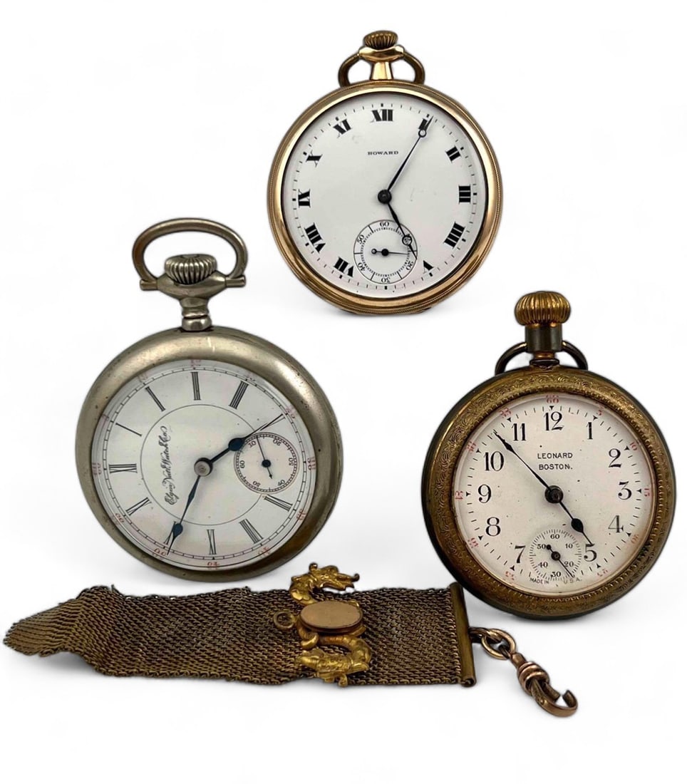 Three Pocket Watches & Fob (1 of 16)