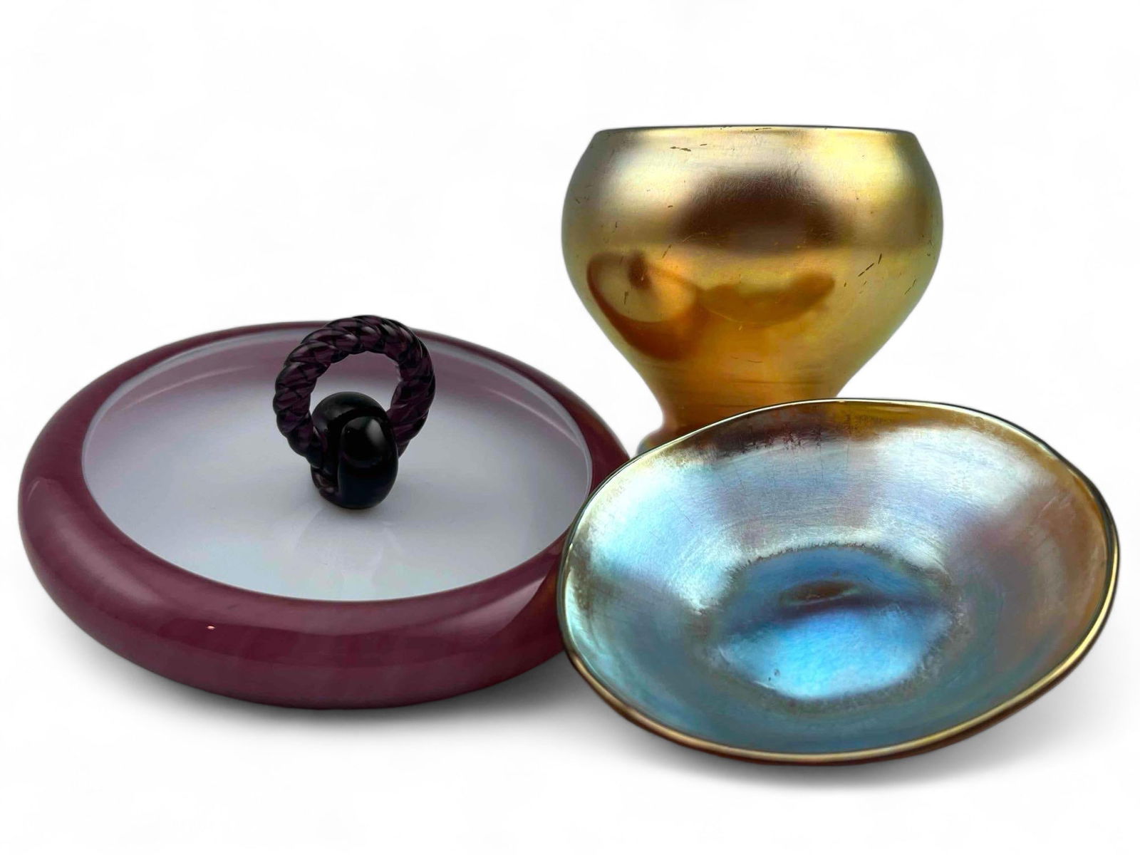 Three Art Glass Pieces, Including Tiffany (1 of 20)