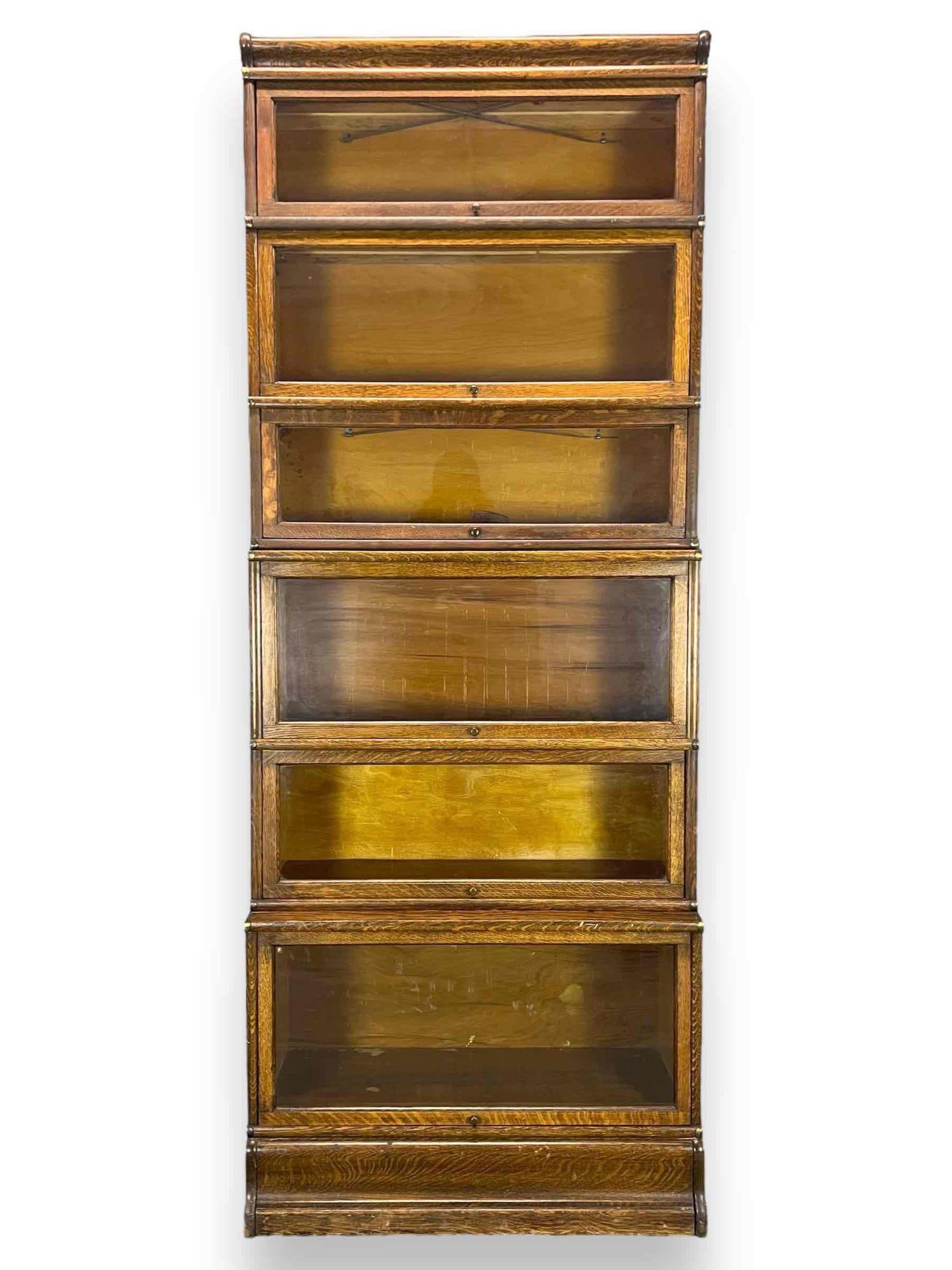 Globe Wernicke Six Stack Oak Barrister or Lawyers Bookcase (1 of 13)