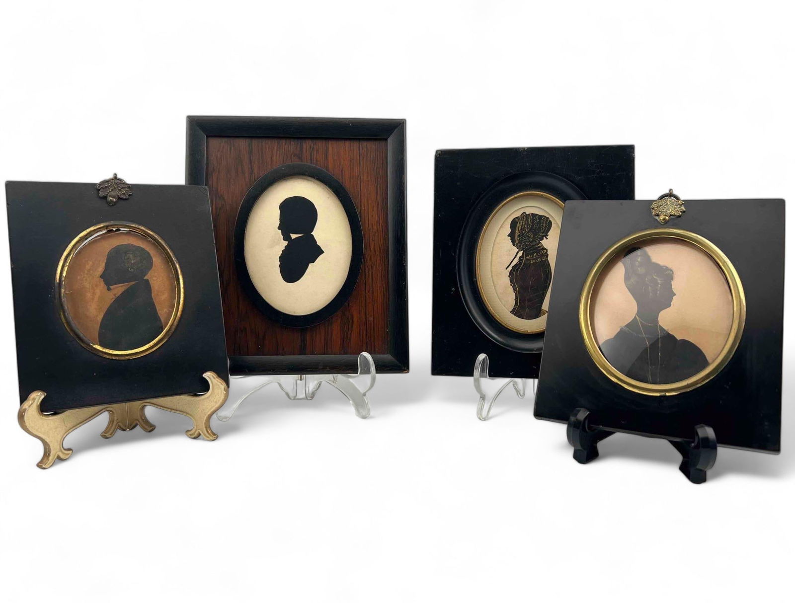 Four Early 19th Century Silhouette Miniatures (1 of 16)