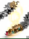 18K Knight's Helmet Pendant Or Charm