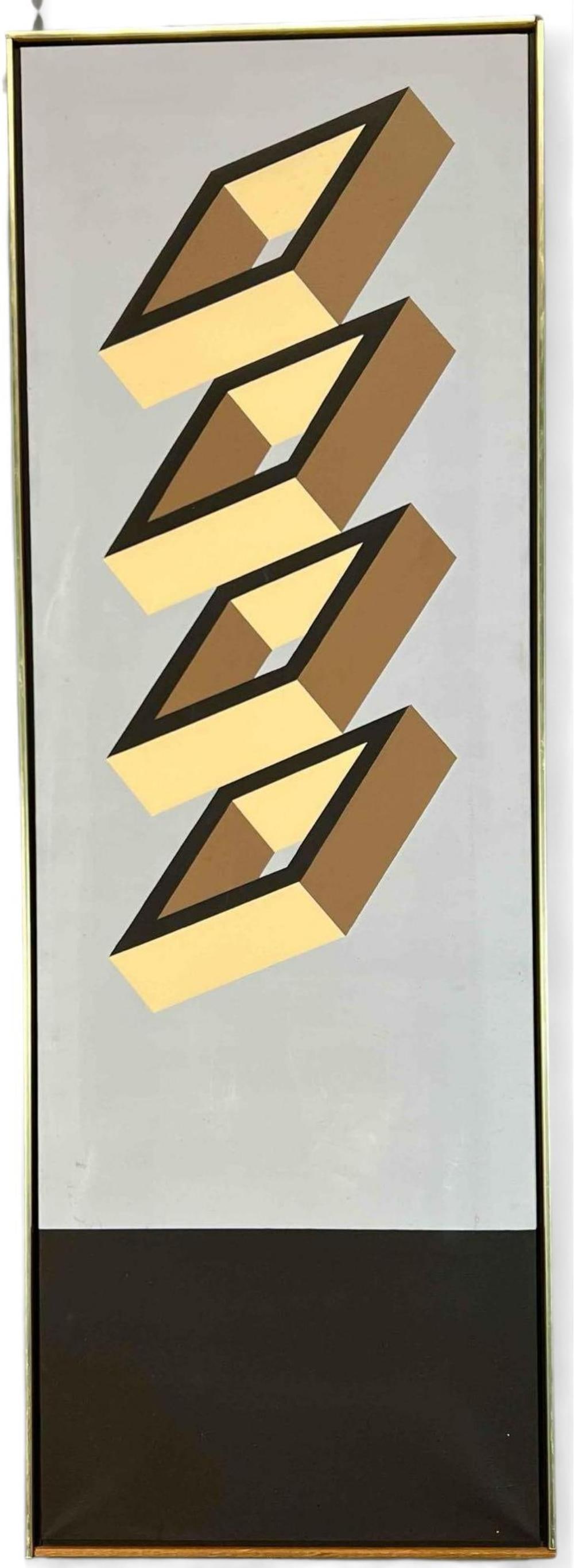 Adrian Murphy (American, 20th C.) Geometric Oil On Canvas (1 of 9)