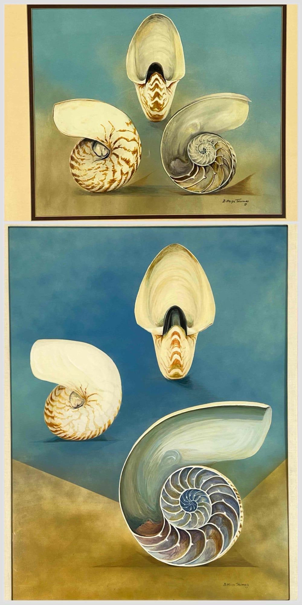 Beatrice Heide Thomas, (American, 1913-2002), Chambered Nautilus & Chambered Nautilus II, Works On (1 of 20)