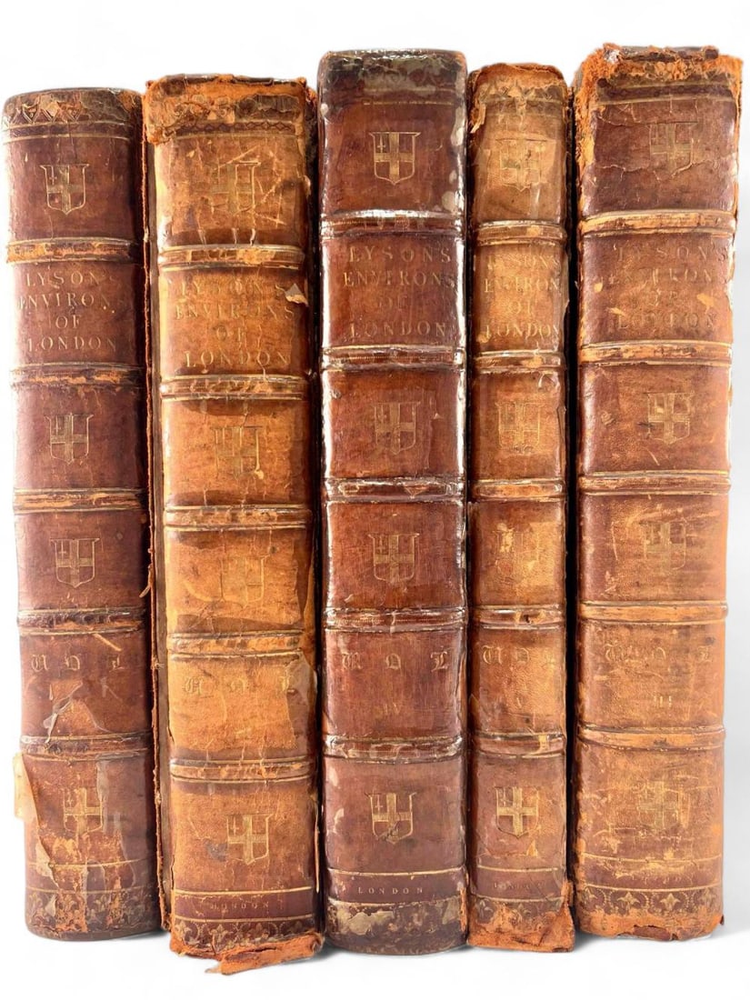 The Environs Of London, Daniel Lysons, 1795-1800, Five Volumes (1 of 19)