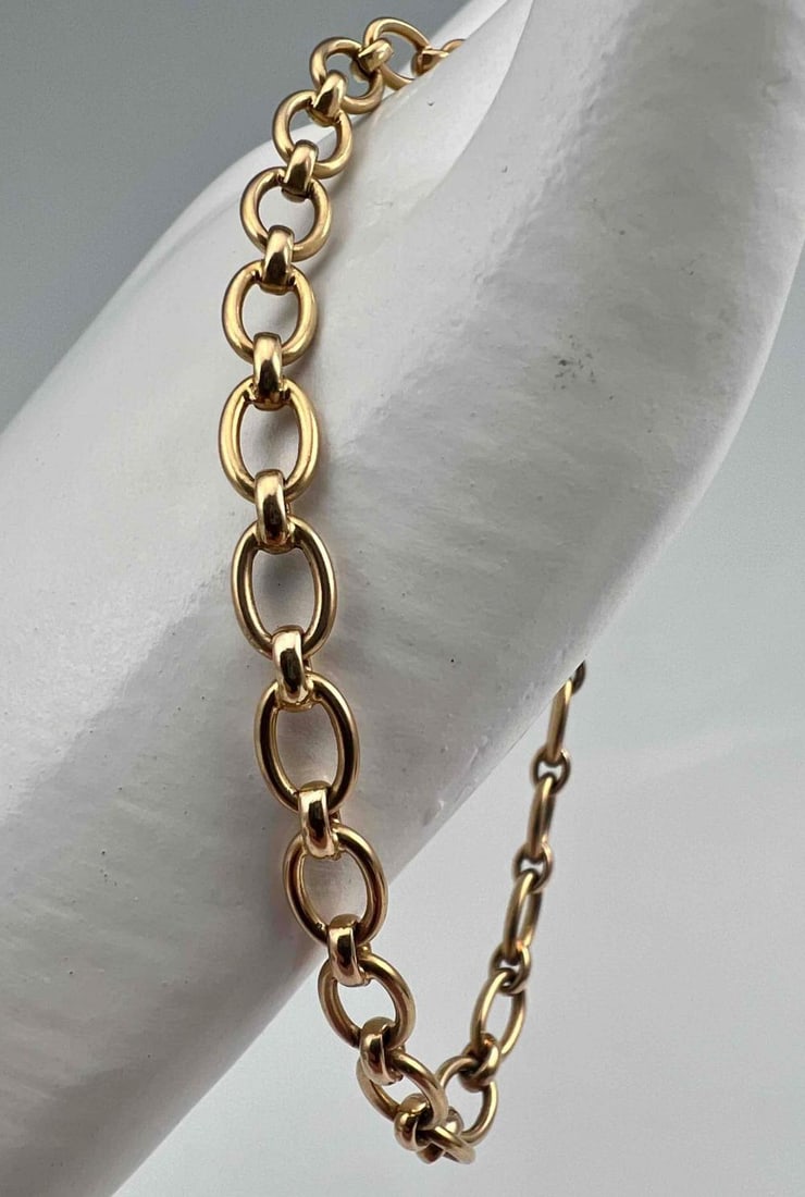 14K Cable Chain Bracelet (1 of 9)