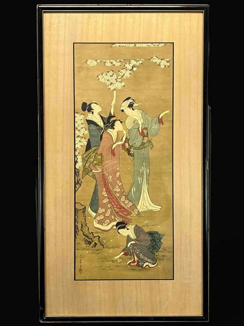 Chobunsai Eishi, Japanese Ukiyo-e Woodblock Print on Paper (1 of 20)