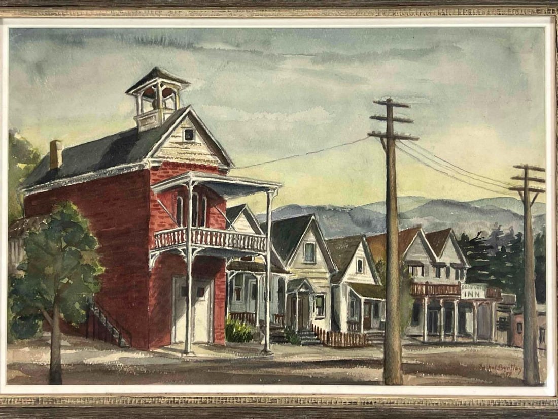 Rachel Bentley (American, 1894-1991), Historic Fire House #2, Nevada City, California, Watercolor (1 of 10)