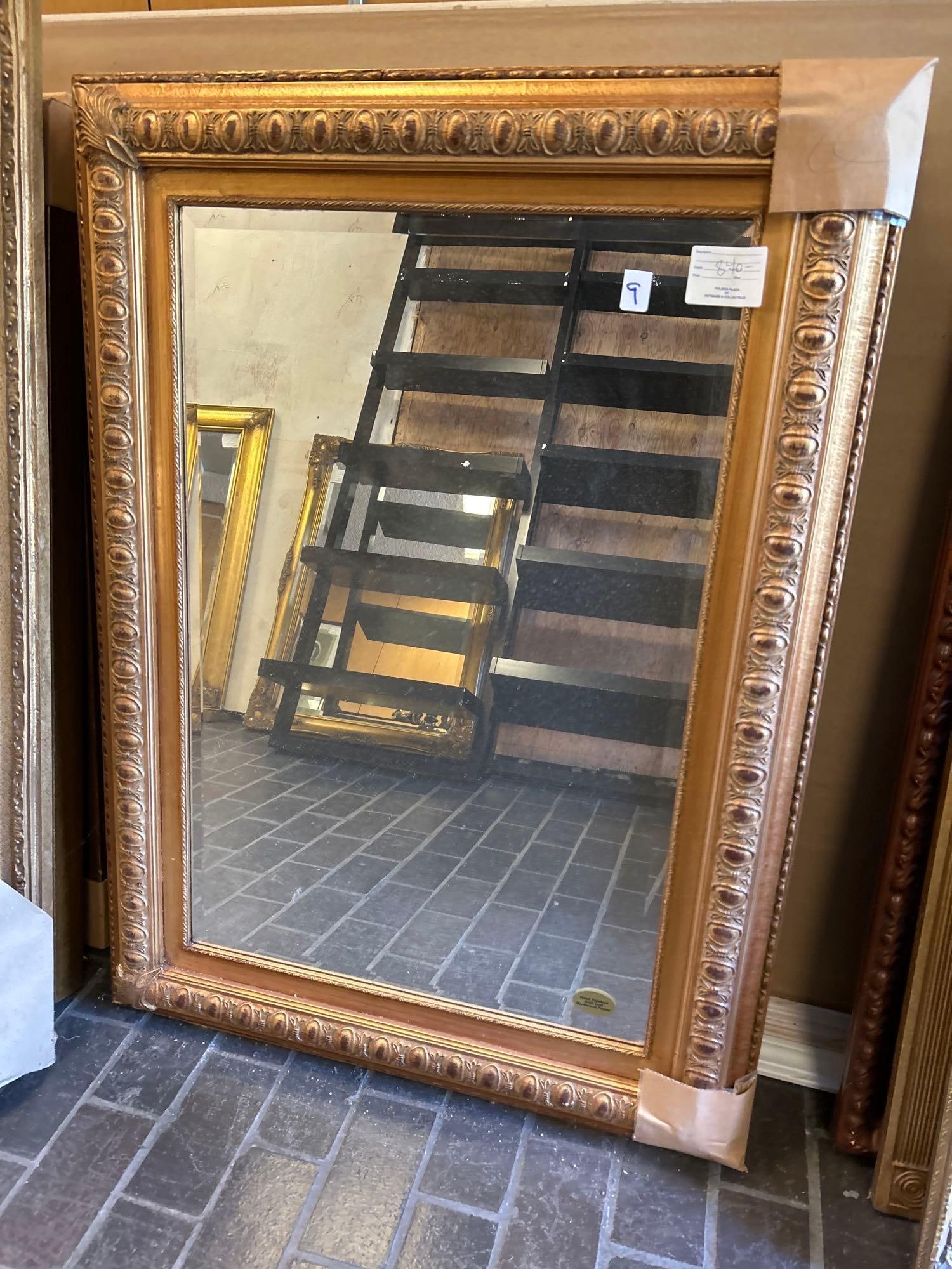 Large Gilt Beveled Wall Mirror (1 of 5)