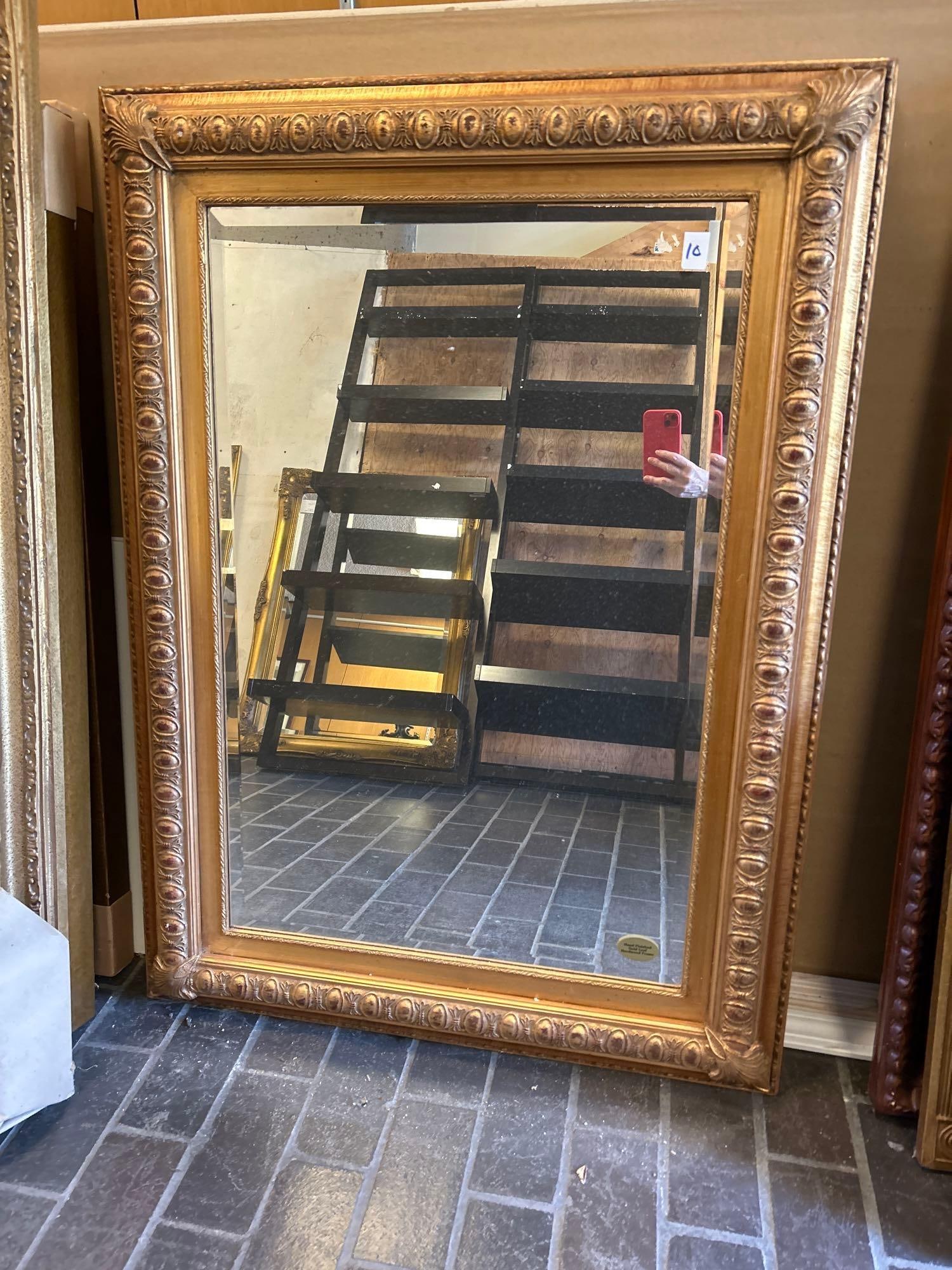 Large Gilt Beveled Wall Mirror (1 of 5)