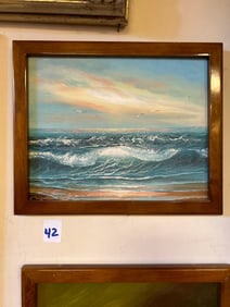 Seascape, On Canvas Board