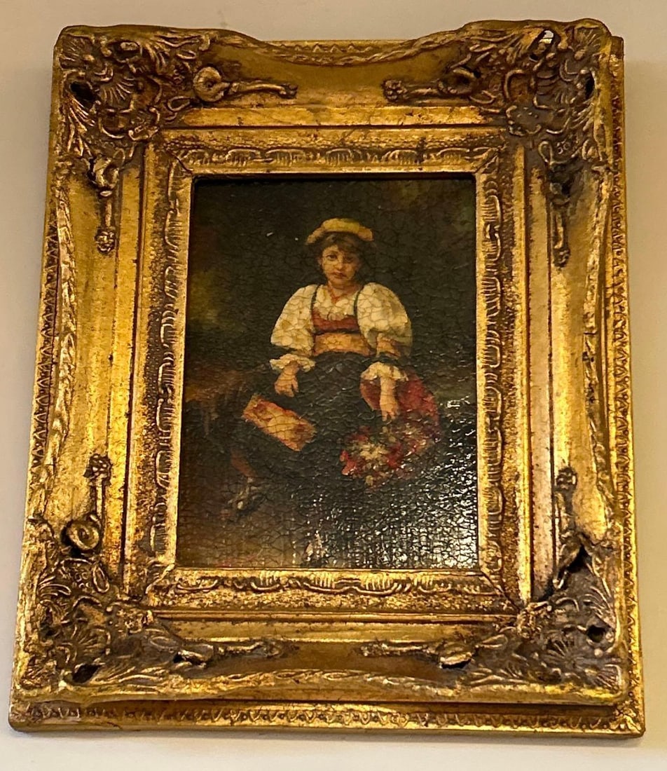 The Flower Seller, After Etienne Adolphe Poit, Oil On Canvas (1 of 4)