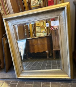 Contemporary Silver Painted Mirror