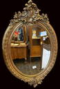 Antique Gilt Oval Mirror