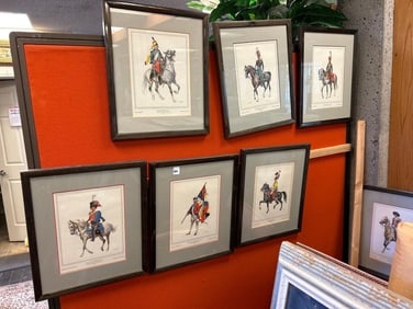 12 Framed Military Prints